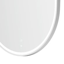 White Noosa 900 x 450mm Oval LED Bathroom Mirror